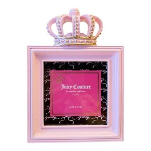 Juicy Couture Pink Crown Photo Frame- 4”x4”